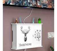 Caja Router Wifi De Pared, Porta Módem De Pared, Caja De Almacenamiento Para Wifi, Para Ocultar Y Poner En Orden Sus Cables (A)