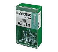 CAJA S 15 uds. TORNILLO ROSCA CHAPA CP AUTOT. CINC 4,2x19mm FADIX