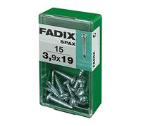 CAJA S 15 uds. TORNILLO ROSCA CHAPA CR AUTOT. 3,9 x 19 mm FADIX