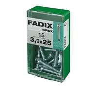 CAJA S 15 uds. TORNILLO ROSCA CHAPA CR AUTOT. 3,9 x 25 mm FADIX
