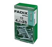 CAJA S 15 uds. TORNILLO ROSCA CHAPA CR AUTOT. 4,2 x 25 mm FADIX