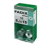 CAJA S 16 uds. ARANDELA PLANA ANCHA CINC 5,3x15mm FADIX