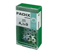 CAJA S 25 uds. ARANDELA PLANA CINC 4,3x9mm FADIX