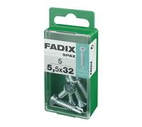 CAJA S 5 uds. TORNILLO ROSCA CHAPA CP AUTOT. CINC 5,5x32mm FADIX
