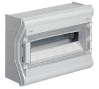 Caja s. est.VE,ext.,IP65,1F,18M,p.trans.