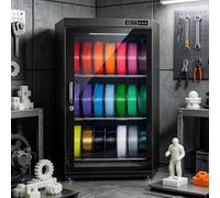 Caja secadora de filamento 3D, almacenamiento antihumedad para 10-12 rollos de 1 kg, control de humedad RH15%-RH60%, compatible con nailon, PLA, PETG, ABS, TPU, para hogar y negocio 115L