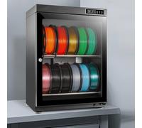 Caja secadora de filamento 3D, caja de almacenamiento de filamento antihumedad, puede contener 10-12 rollos de filamento de 1 kg, rango de deshumidificación: humedad relativa 15% -RH 60%, para el