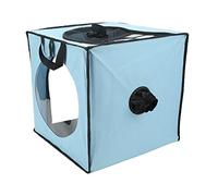 Caja Secadora para Mascotas, Diseño de Malla de Nylon Portátil (Blue) | Tela Oxford duradera, fácil de limpiar, solución que ahorra espacio.