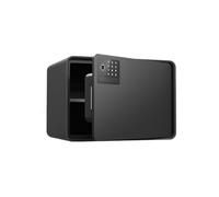 Caja seguridad cerradura teclado electrónico, caja seguridad Digital hogar llaves, caja fuerte biométrica inteligente, for efectivo, pasaporte, documentos, joyería(Black,36x25x25cm)