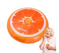 Caja semanal de píldoras redondas - Caja semanal de píldoras, ABS Organice la píldora semanal | Caja de almacenamiento semanal, buen accesorio de almacenamiento transparente para sellar