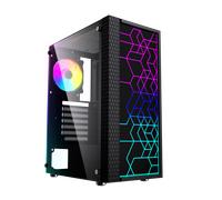 Caja Semi-Tour ATX - GEMBIRD - Fornax 2500 ARGB - Multicolor - 41x49x24 cm - Compatible ATX