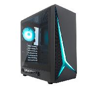 CAJA SEMITORRE/ATX COOLBOX GM450 STARLIGHT S/FUENTE USB3.0 NEGRA A-RGB C/VENTANA