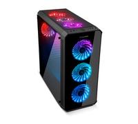 Caja Semitorre ATX Nox Hummer TGX Rainbow RGB 3.0 USB Cristal Templado LED Negra