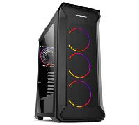 CAJA SEMITORRE NOX HUMMER QUANTUM VENTANA ARGB S/F USB 3.0 NEGRO NXHUMMERQUANTUM