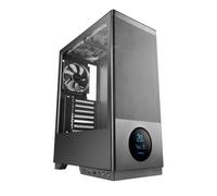 Tacens SAGITTA20, Caja PC ATX, Pantalla LED con Temperaturas en Tiempo Real, 3X Ventiladores 120mm, Cristal Templado Lateral, Frontal Mesh Metálico Antipolvo, CableHatch, USB-C, Negro