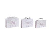 CAJA SET 3 CARTON METAL 28X9,5X20 PATITOS MALETIN