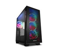 Caja SHARKOON ELITE SHARK CA300H RGB Negro