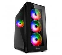Sharkoon TG5 Pro RGB - Caja de Ordenador, PC Gaming, Semitorre ATX, Negro