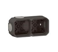 Legrand Plexo New 2-fach Gehäuse, Horizontal und vertikal, Anthrazit (069602L)