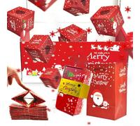 Caja sorpresa con confeti para cualquier celebración, caja de regalo y contenedor de sorpresa festiva, caja de regalo para cumpleaños, boda, Navidad (12 rebotes)