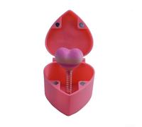 Caja sorpresa de corazón romántico con patrón detallado impreso en 3D, marco de plástico para aniversarios, cumpleaños y expresiones de amor (caja rosa)