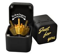 Caja sorpresa de dedo medio, divertido broma de dedo medio, regalo de broma, caja de anillo de compromiso, regalo de broma para Halloween, Navidad, día de tontos