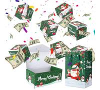 Caja sorpresa de Navidad para regalos de dinero, regalos de Navidad para padres, familiares y amigos (modelos navideños personalizados)