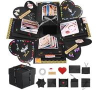 Caja Sorpresa Regalo,DIY Explosion Surprise Box,Caja Explosiva Regalo,caja fotos sorpresa,Explosion Box Caja Sorpresa,Caja Regalo Fotos Desplegable para Navidad Cumpleaños Aniversario San Valentín