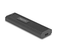 Caja SSD Externa DeLock 42031 M.2 Aluminio y Plástico Negro USB Tipo C 20 Gbps