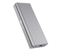 Icy Box SSD m.2 NVMe - Caja de Aluminio, USB 3.1 (Gen2, 10 Gbit/S), Sistema de refrigeración, USB-C, USB-A, PCIe m-Key, Color Plateado