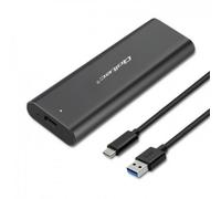 Caja SSD Externa Qoltec 50311 M.2 SATA USB Type-C Negro Compacta