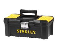 STANLEY Caja de Herramientas Essential, Dimensiones: 32 x 18,8 x 13,2 cm, Cierres Metálicos, Asa Ergonómica, Organizadores en Tapa, Bandeja Extraíble - STST1-75515