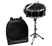 Caja Starter Set 14x5.5" cásco de álamo, laminado negro, expandible en 1 tramo, funda tipo mochila, parche de goma y 1 par de baquetas