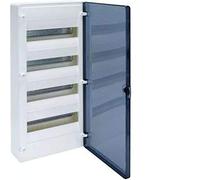 Caja sup. VF, 4F, 48M, pta.tran.,regleta