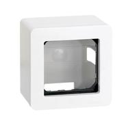 Caja superficie c/marco 1 elem blanco