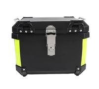 Caja Superior de Motocicleta de 45L, Caja de de Motocicleta de Aluminio Universal con Bloqueo de Seguridad, Tira Reflectante, Caja Superior del Tronco de Liberación Rápida para