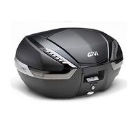 Caja Superior GiVi V47 Tech Monokey® 47 l 10 kg reflectores Transparentes | Óptica de carbono, cubierta de ABS, bandas exteriores de aluminio, bordes exteriores reforzados