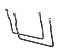 Caja Superior Trasera Estante 25Cm Universal Alforja Soporte Barra Barandilla Equipaje(Black)