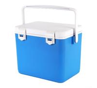 Caja térmica térmica de 10 L con asa de transporte, caja térmica para camping, pícnics al aire libre, portátil, contenedor de almacenamiento cálido y frío (azul)