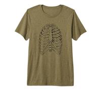 Caja torácica de Esqueleto de anatomía Humana de Halloween Camiseta Premium