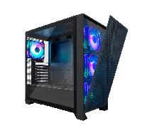 CAJA TORRE COOLBOX GE2000 DUALVIEW S/FUENTE USB3.0 NEGRA A-RGB C/VENTANA