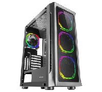 CAJA TORRE E-ATX MARS GAMING MC-NEO BLACK PREMIUM 4 VENTILADORES ARGB FRONTAL Y LATERAL DE CRISTAL TEMPLADO SIN FUENTE DE ALIMENTACION MCNEO