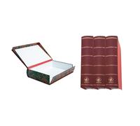 Mariola 0687 - Caja con forma de libro fabricada en cartón forrado formato folio lomo