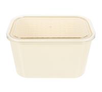 caja transparente con tapa para libros, papelería y dormitorio