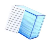 Caja transparente de almacenamiento de pestañas de 5 capas, organizador de pestañas falsas, pegamentos, soporte para palés, herramienta de extensión de pestañas, caja de almacenamiento de maquillaje