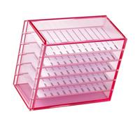 Caja transparente de almacenamiento de pestañas de 5 capas, organizador de pestañas falsas, pegamentos, soporte para palés, herramienta de extensión de pestañas, caja de almacenamiento de maquillaje