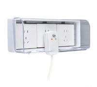 Caja transparente tipo 86 impermeable con espacio extra alto para piezas de interruptor voluminosas y resistentes a la humedad para cocina, baño, protector de enchufe montado en la pared ABS