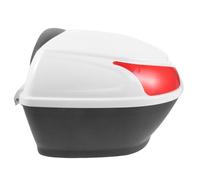 Caja Trasera de Motocicleta Pequeña de Plástico, Práctica y Portátil | Baúl Moto 2 Cascos, Caja Herramientas Motocicleta, Cajas de Almacenaje Color Claro