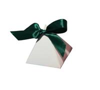 Caja triangular blanca for dulces, recuerdos de boda y chocolate for invitados, cajas regalo artículos for fiestas para Boda, Fiesta de Bricolaje(F,20PCS_7.5X7.5X7.5CM)