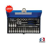 Caja Trinquete De 38 Llavero Boquillas 1/4" Métrica Cromo Vanadio Brocas Torx